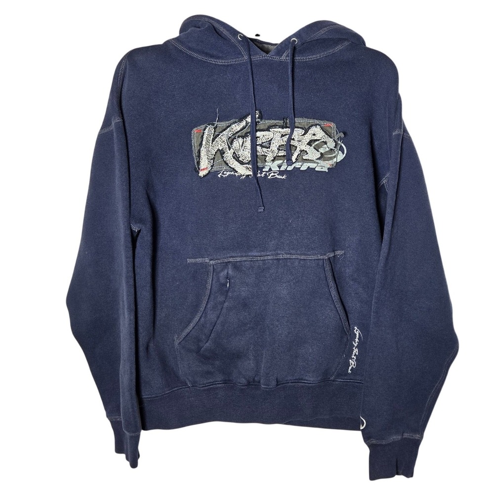 Vintage 2005 Kirra Mens Distressed Hoodie Small Y2K‎ Surf Skater Grunge Cyber